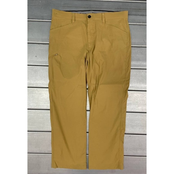 Orvis Tech Pants Mens Size 40x30 Mustard Yellow  Classic Lightweight Comfortable - Picture 1 of 10